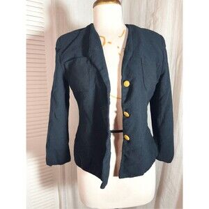 Saville Suit Blazer Size 10 Women’s Vintage Fitted Black Elegant Blazer Jacket